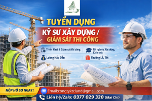 ktc tuyển dụng kỹ sư- giám sát thi công