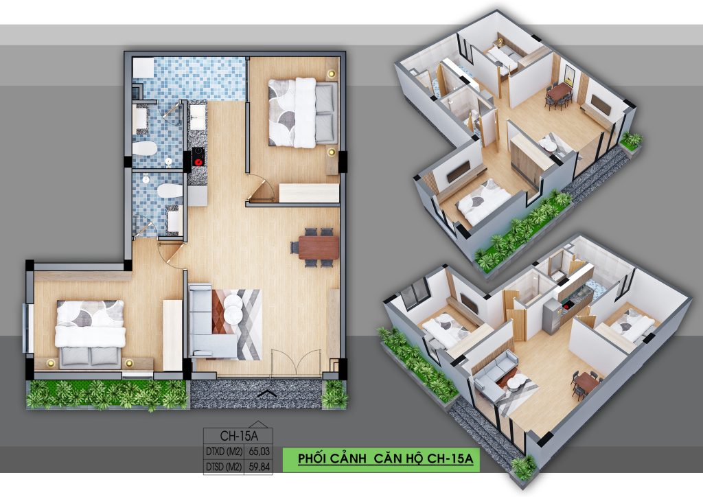 nhà ở xã hội nghệ an KT Home Nghi Xá căn 15A