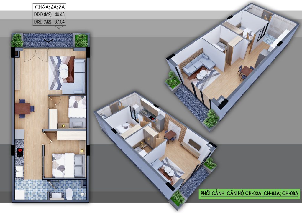 nhà ở xã hội nghệ an KT Home Nghi Xá căn 2 4 8A