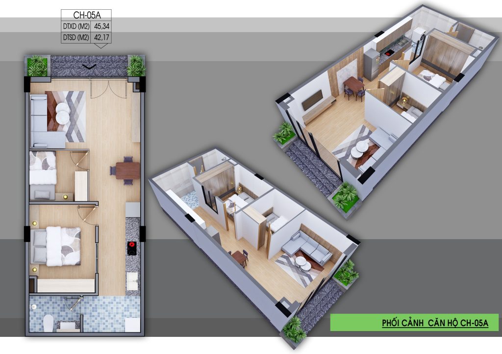 nhà ở xã hội nghệ an KT Home Nghi Xá căn 5A