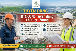 KTC CONS TUYỂN DỤNG CHỈ HUY TRƯỞNG