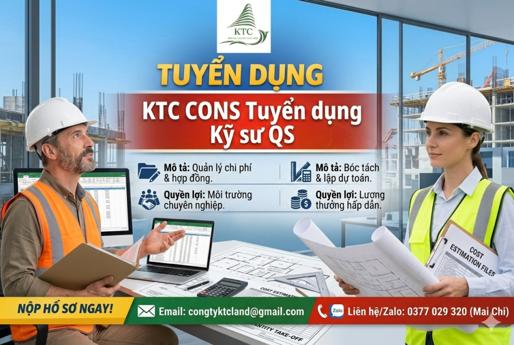 KTC CONS TUYỂN DỤNG KỸ SƯ QS